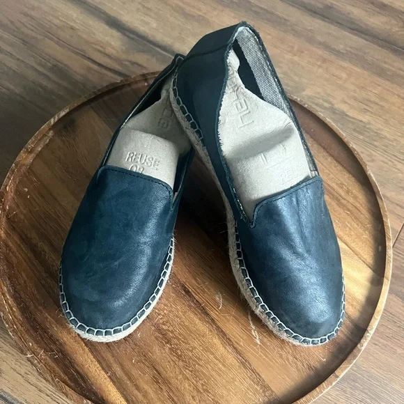 Free People  Laurel‎ Canyon Black Espadrilles size 36 turn on bottom NWOB - Picture 3 of 9